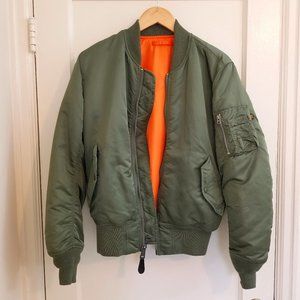 Alpha Industries Military Bomber Jacket - Unisex, size Small